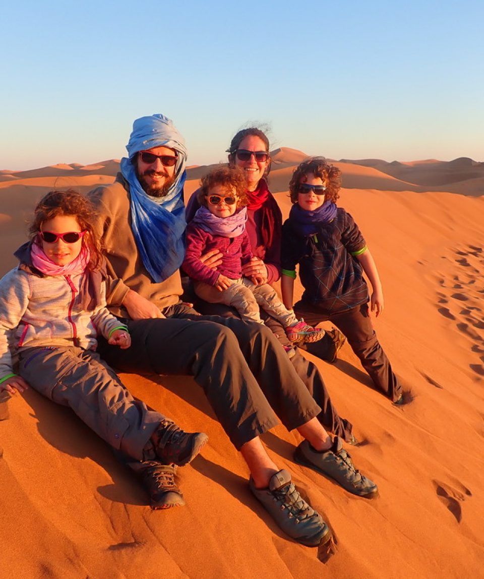 trekking desert maroc en famille